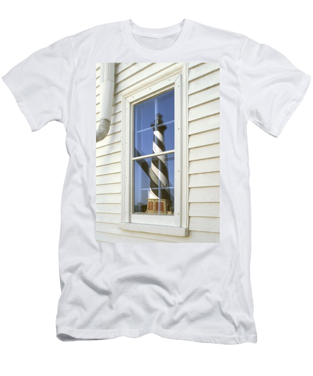 Cape Hatteras Lighthouse T-Shirt featuring the photograph Cape Hatteras Lighthouse 2 by Mike McGlothlen