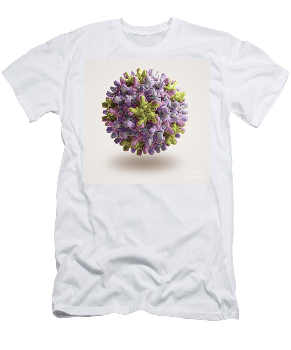 3d Visualisation T-Shirt featuring the photograph Hepatitis B Virus by Science Picture Co