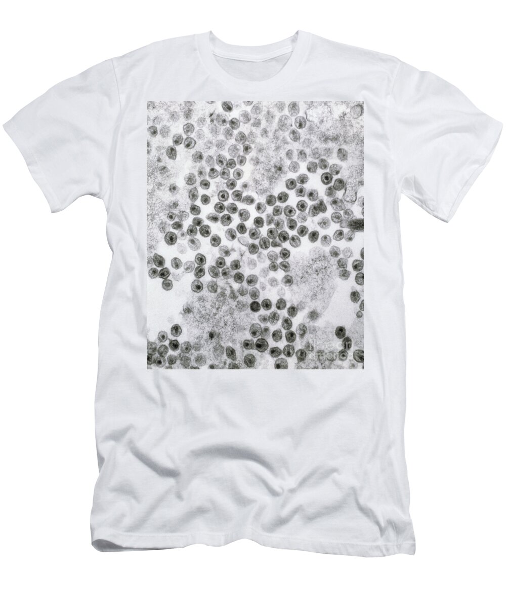Hiv T-Shirt featuring the photograph Hiv Virus by David M. Phillips