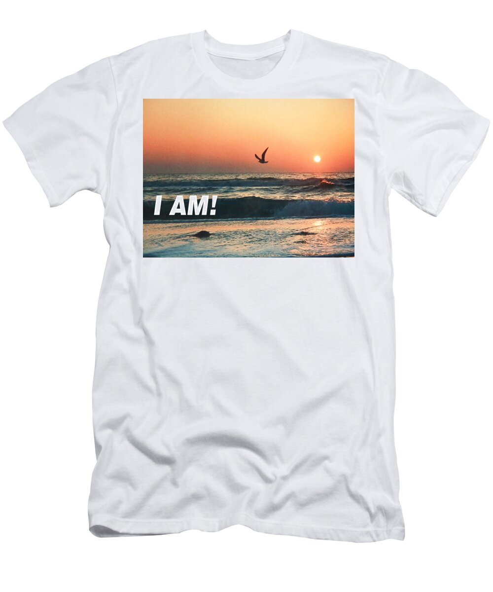 God Is....the Holy Trinity ......jesus...the Father T-Shirt featuring the photograph THE GREAT I Am by Belinda Lee