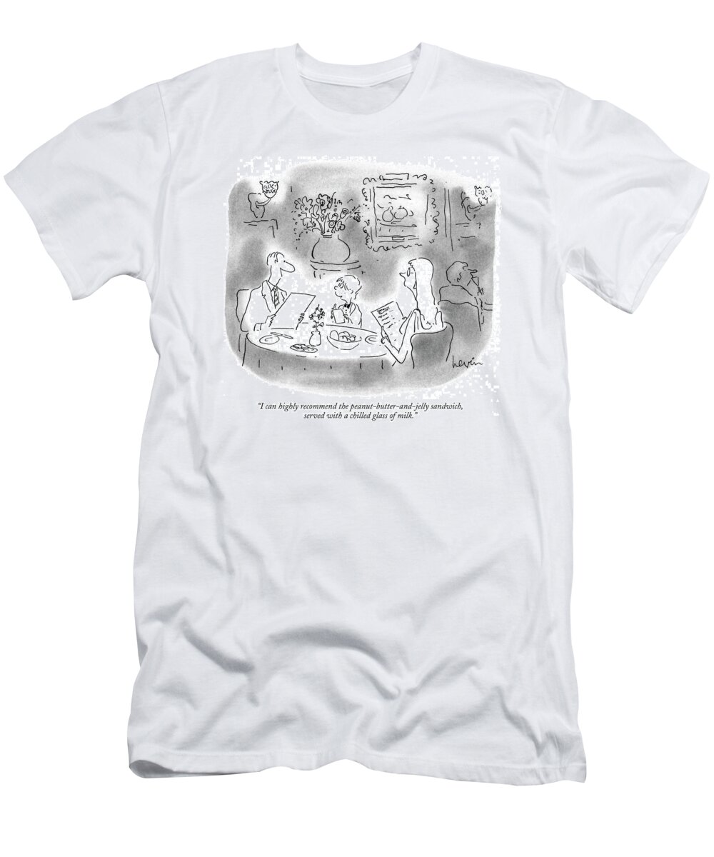 Age T-Shirt featuring the drawing I Can Highly Recommend by Arnie Levin