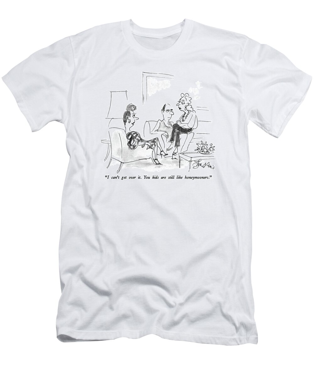 Aging T-Shirt featuring the drawing I Can't Get Over It. You Kids Are Still Like by Edward Frascino