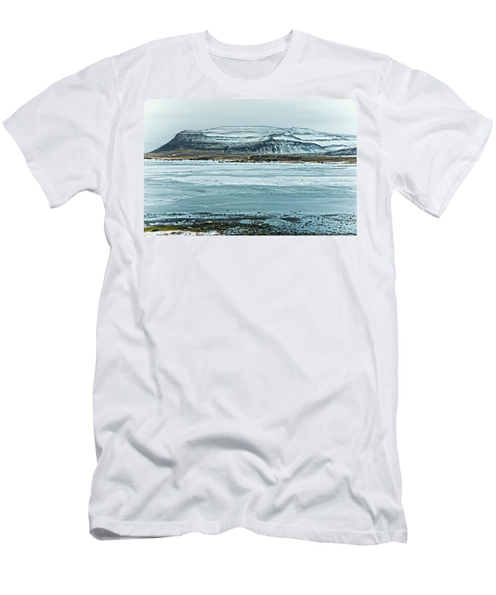 Ice T-Shirt featuring the photograph Icelandic Winter Landscape by Mike Santis