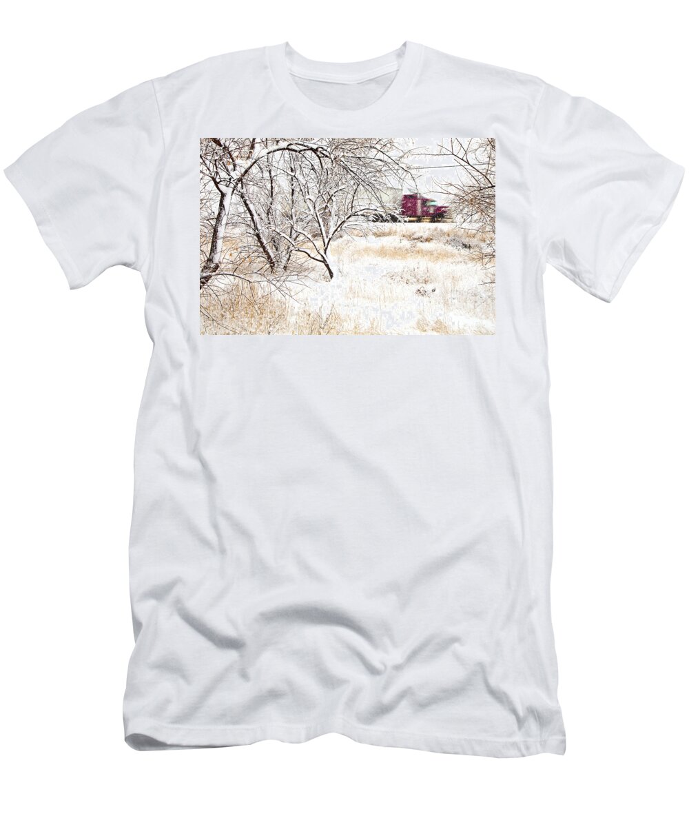 Canada T-Shirt featuring the photograph I'll Be Home For Christmas by Theresa Tahara