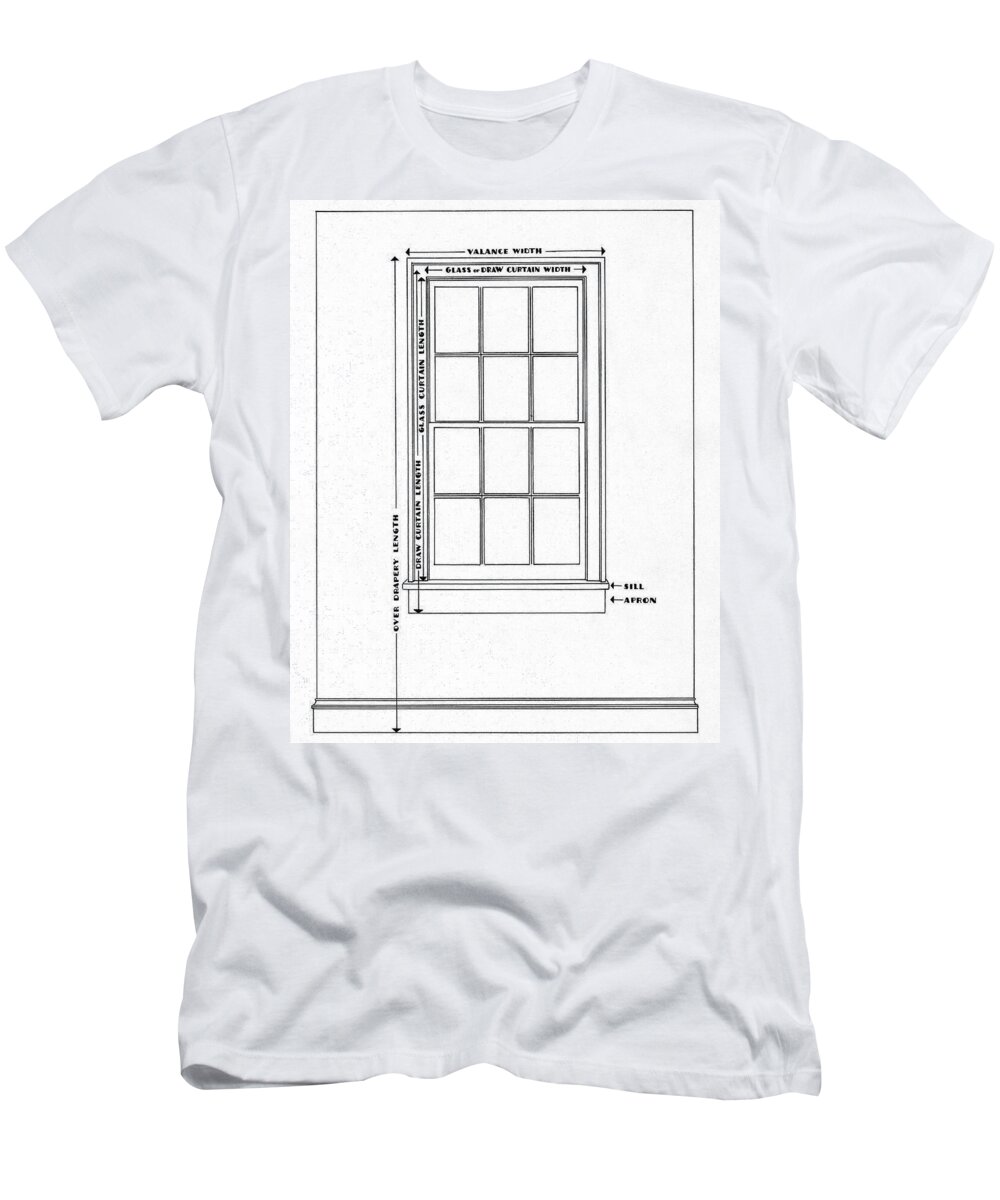 Illustration T-Shirt featuring the digital art Illustration Of A Window by Harry Richardson