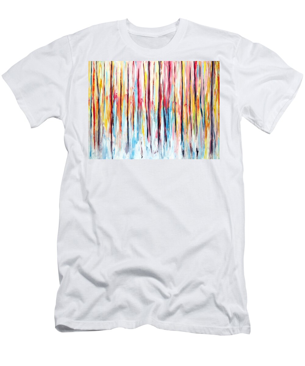 Winter T-Shirt featuring the painting In Sight by Meaghan Troup