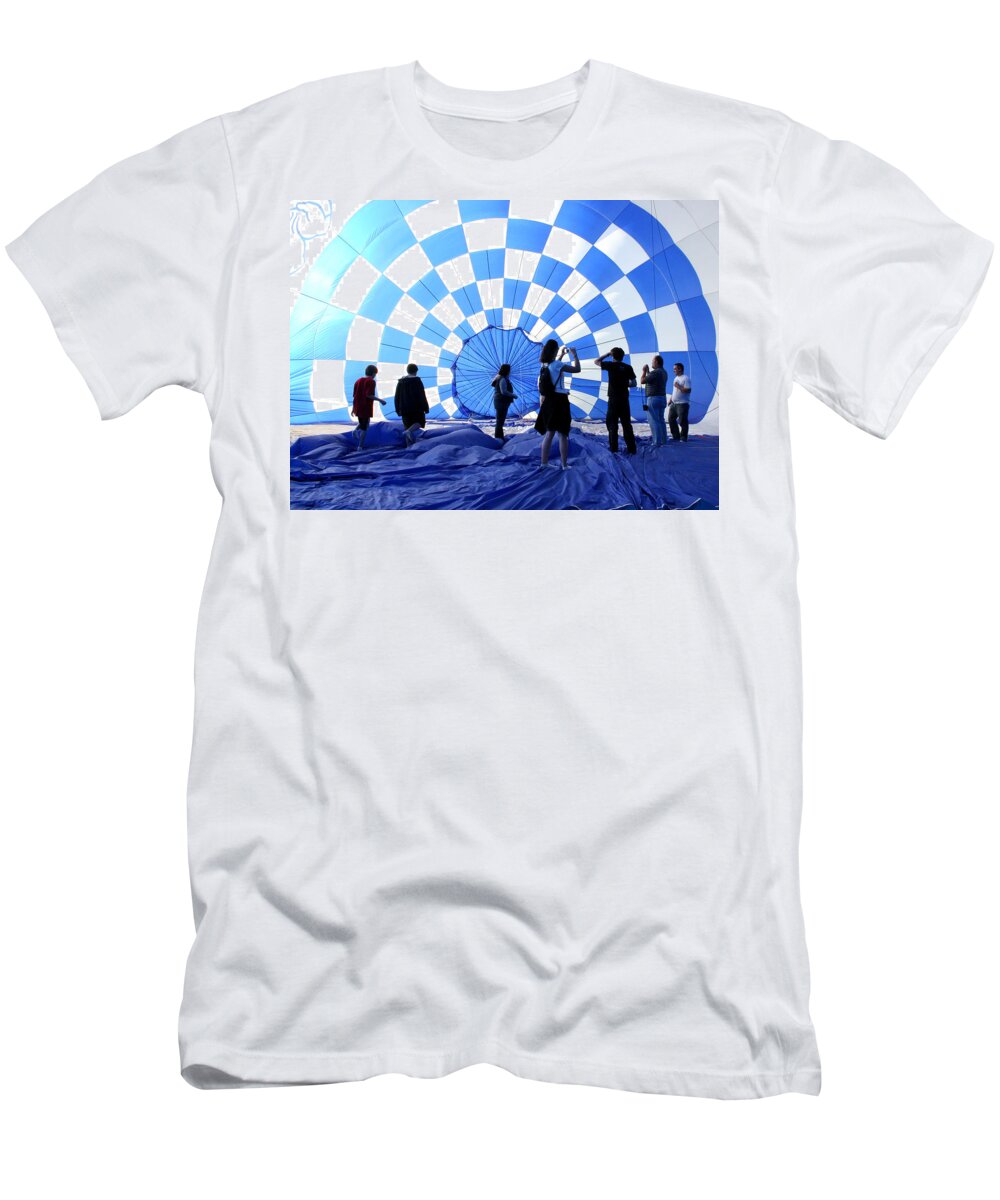 Balloon T-Shirt featuring the photograph In the Blue by Christopher McKenzie
