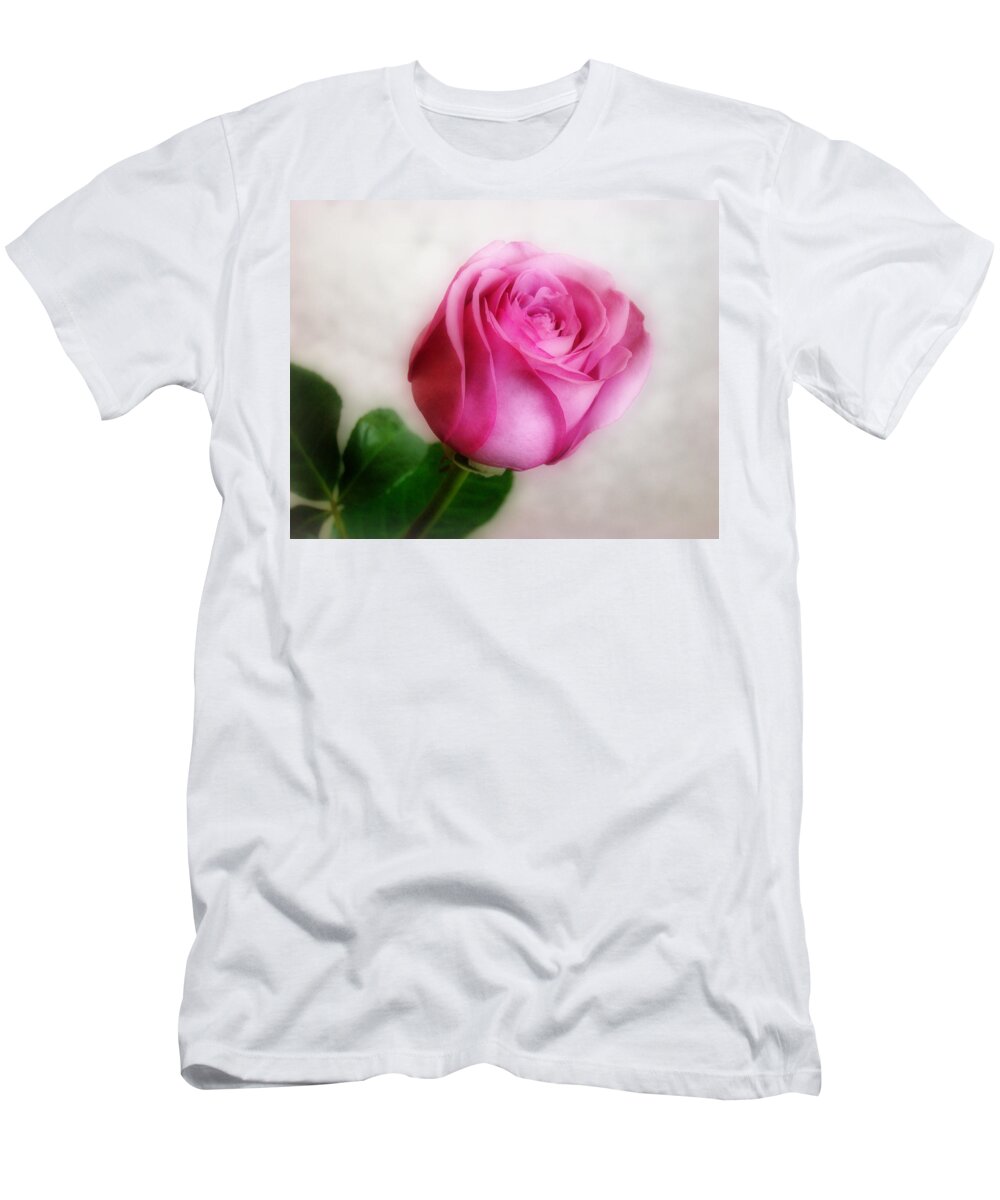 Pink Rose T-Shirt featuring the photograph In The Pink by Sandy Keeton