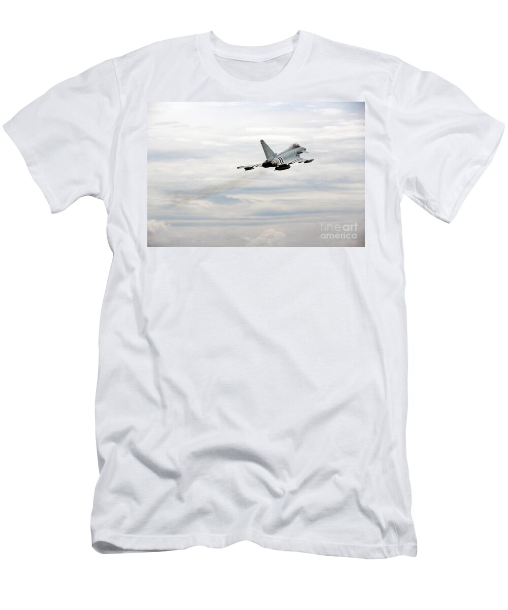 Raf Typhoon T-Shirt featuring the photograph Invasion Typhoon by Airpower Art