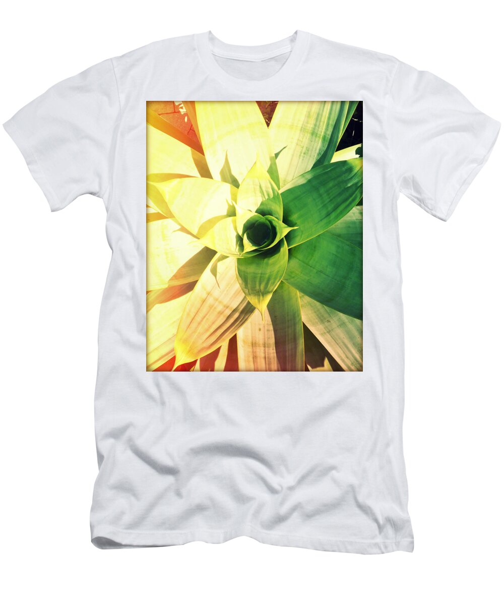 Florida T-Shirt featuring the photograph Island Plant Life Photography Light Leaks1 by Chris Andruskiewicz