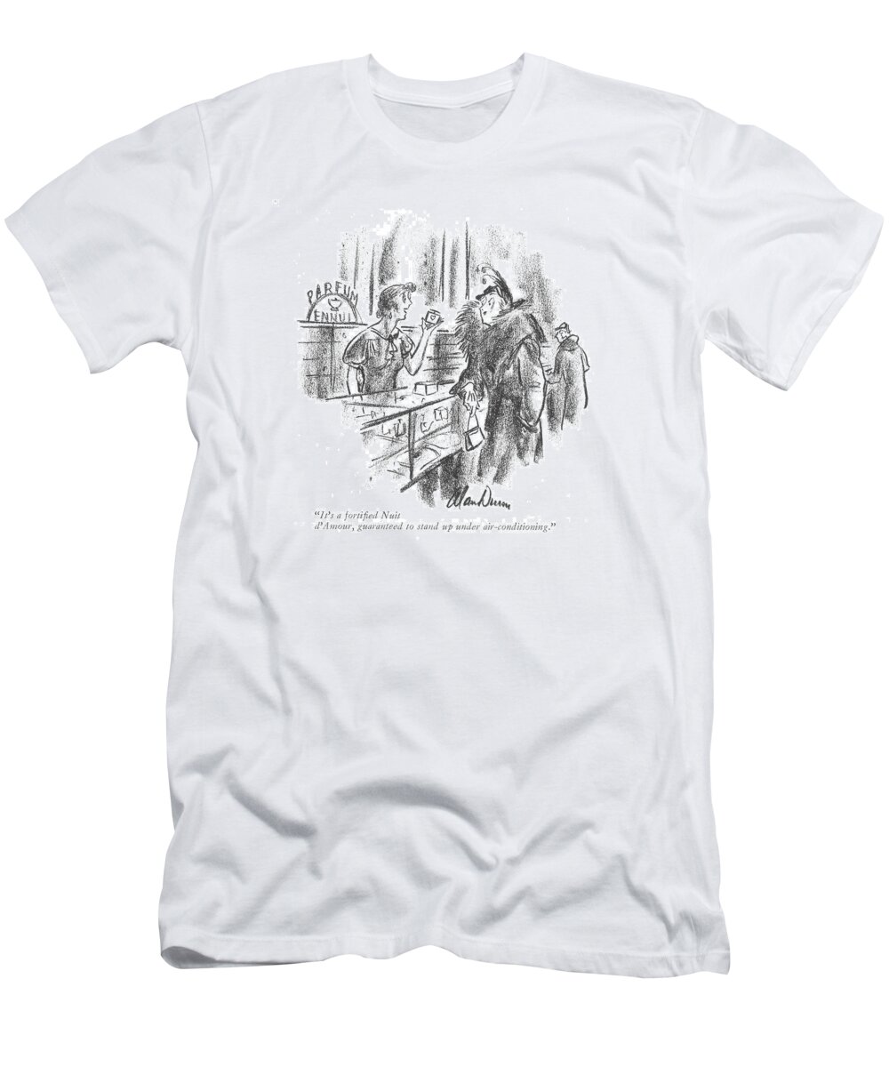 It's A Fortified Nuit D'amour T-Shirt featuring the drawing A Fortified Nuit D'amour by Alan Dunn
