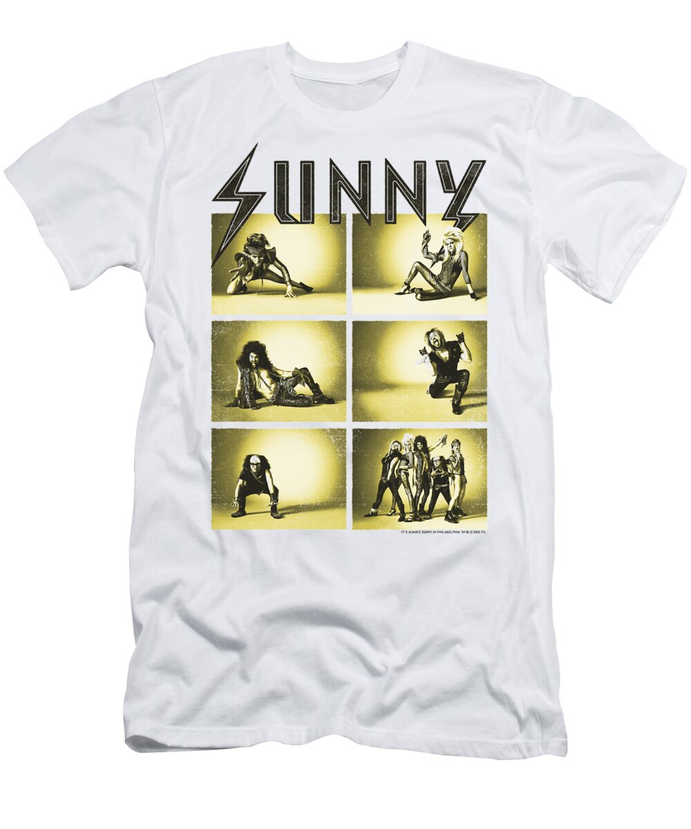  T-Shirt featuring the digital art Its Always Sunny In Philadelphia - Rock Photos by Brand A