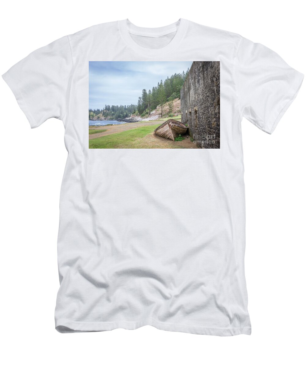 Boat T-Shirt featuring the photograph It's Over by Jola Martysz