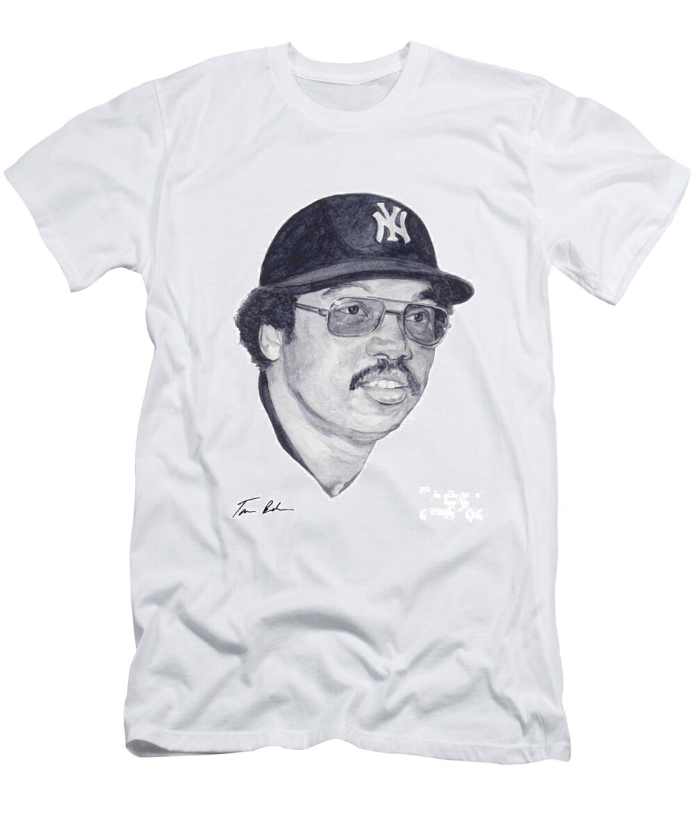 Reggie Jackson T-Shirt featuring the painting Jackson by Tamir Barkan