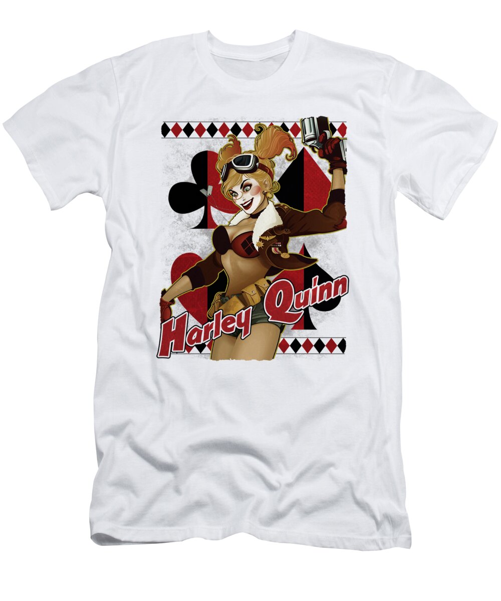  T-Shirt featuring the digital art Jla - Harley Bombshetll by Brand A
