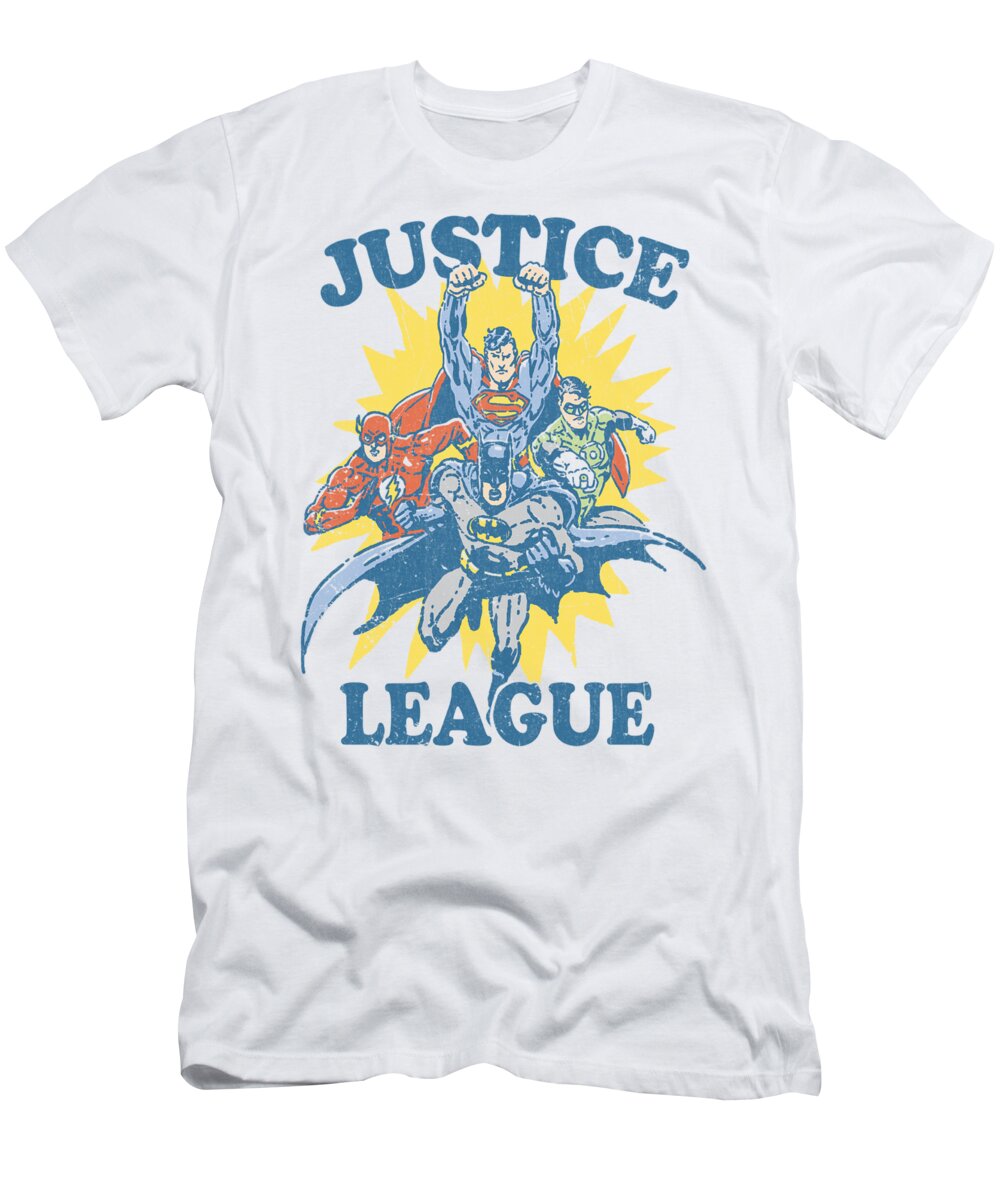 Justice League Of America T-Shirt featuring the digital art Jla - Let's Do This by Brand A