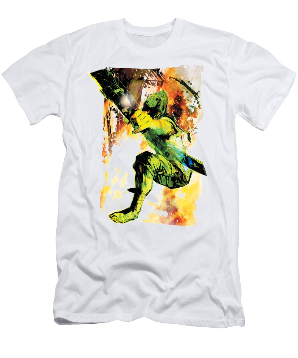  T-Shirt featuring the digital art Jla - Painted Archer by Brand A