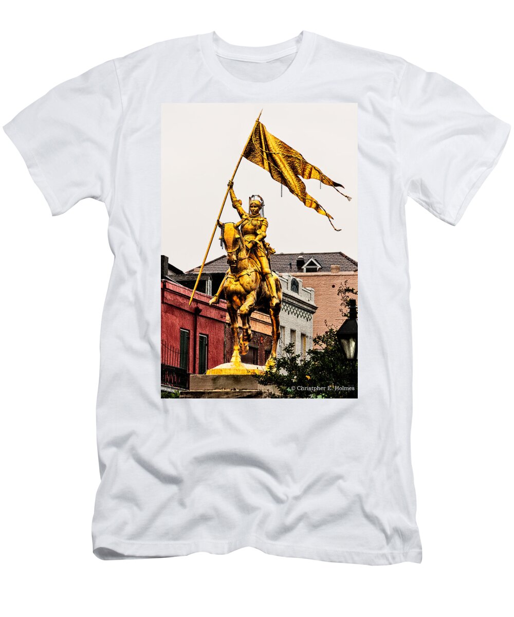 Joan Of Arc T-Shirt featuring the photograph Joan Of Arc by Christopher Holmes