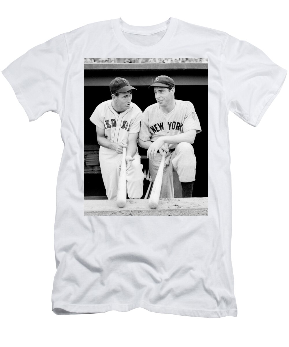 Joe DiMaggio and Ted Williams T-Shirt by Gianfranco Weiss - Pixels Merch