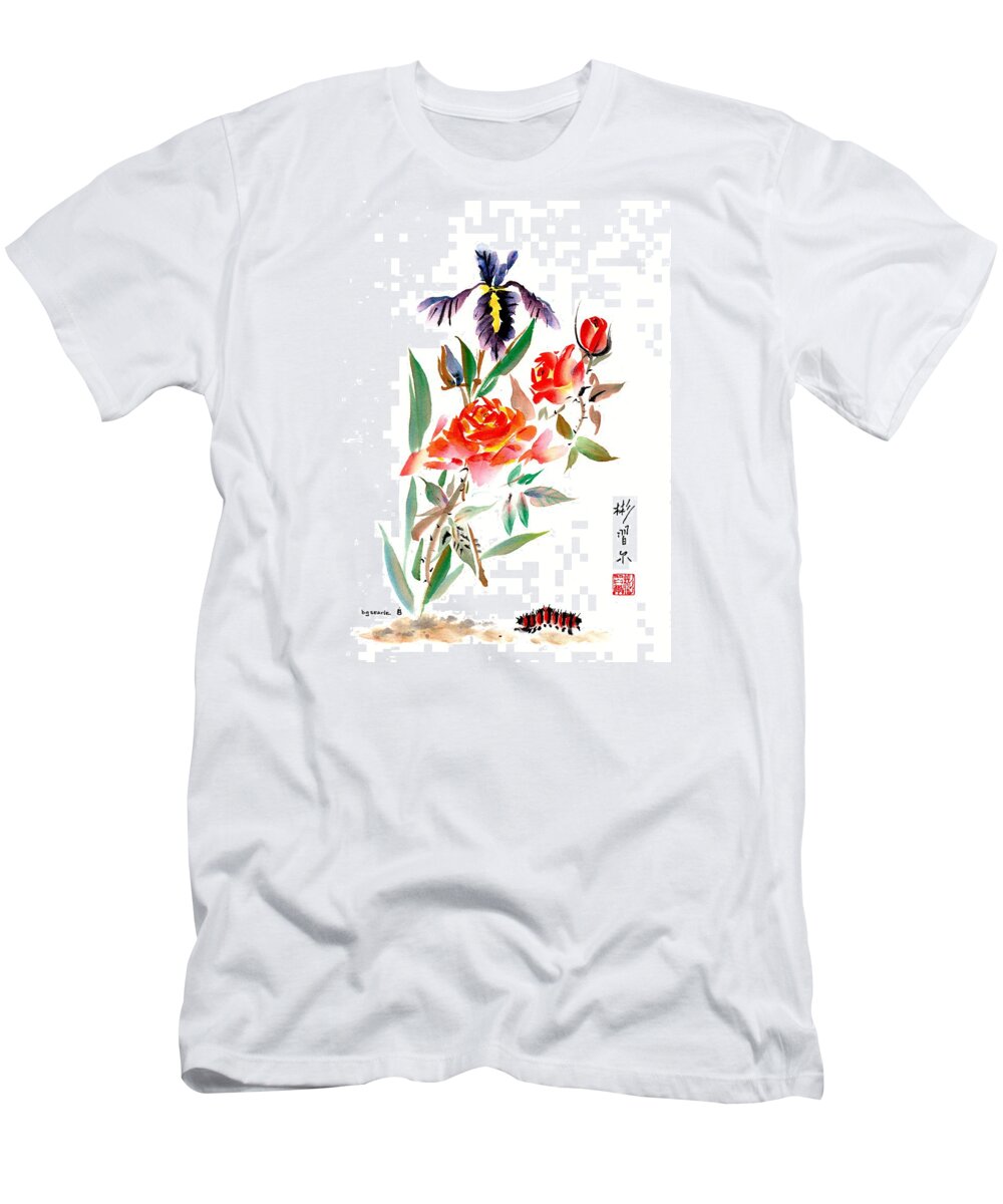 Chinese Brush Painting T-Shirt featuring the painting Journey by Bill Searle