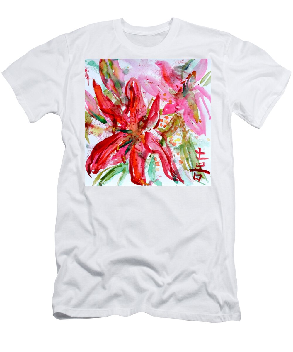Joyous Abandonment T-Shirt featuring the painting Joyous Abandonment by Beverley Harper Tinsley