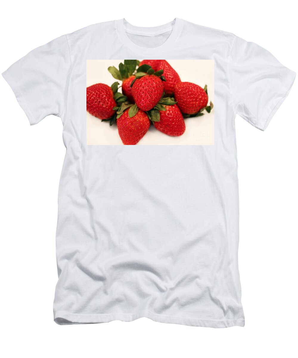 Juicy Strawberries T-Shirt featuring the photograph Juicy Strawberries by Barbara A Griffin