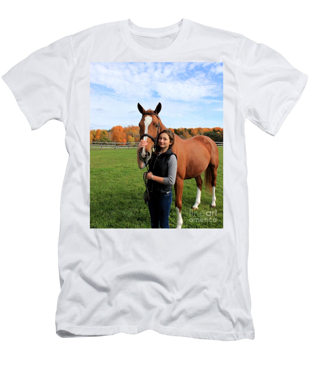  T-Shirt featuring the photograph Katherine Pal 18 by Life With Horses