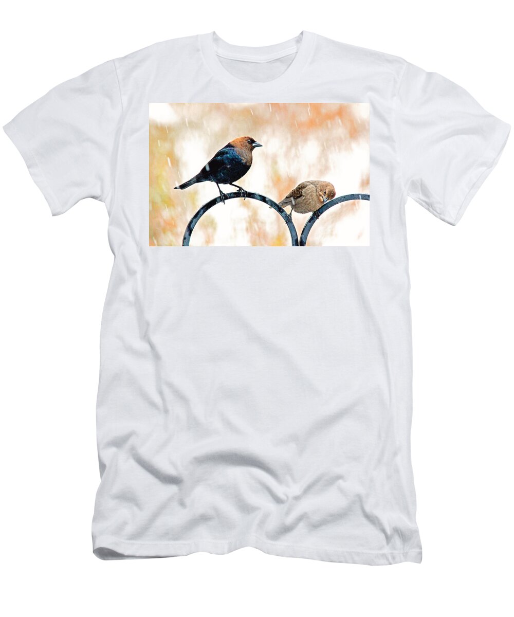 Birds T-Shirt featuring the photograph Keep Holding On by Trina Ansel