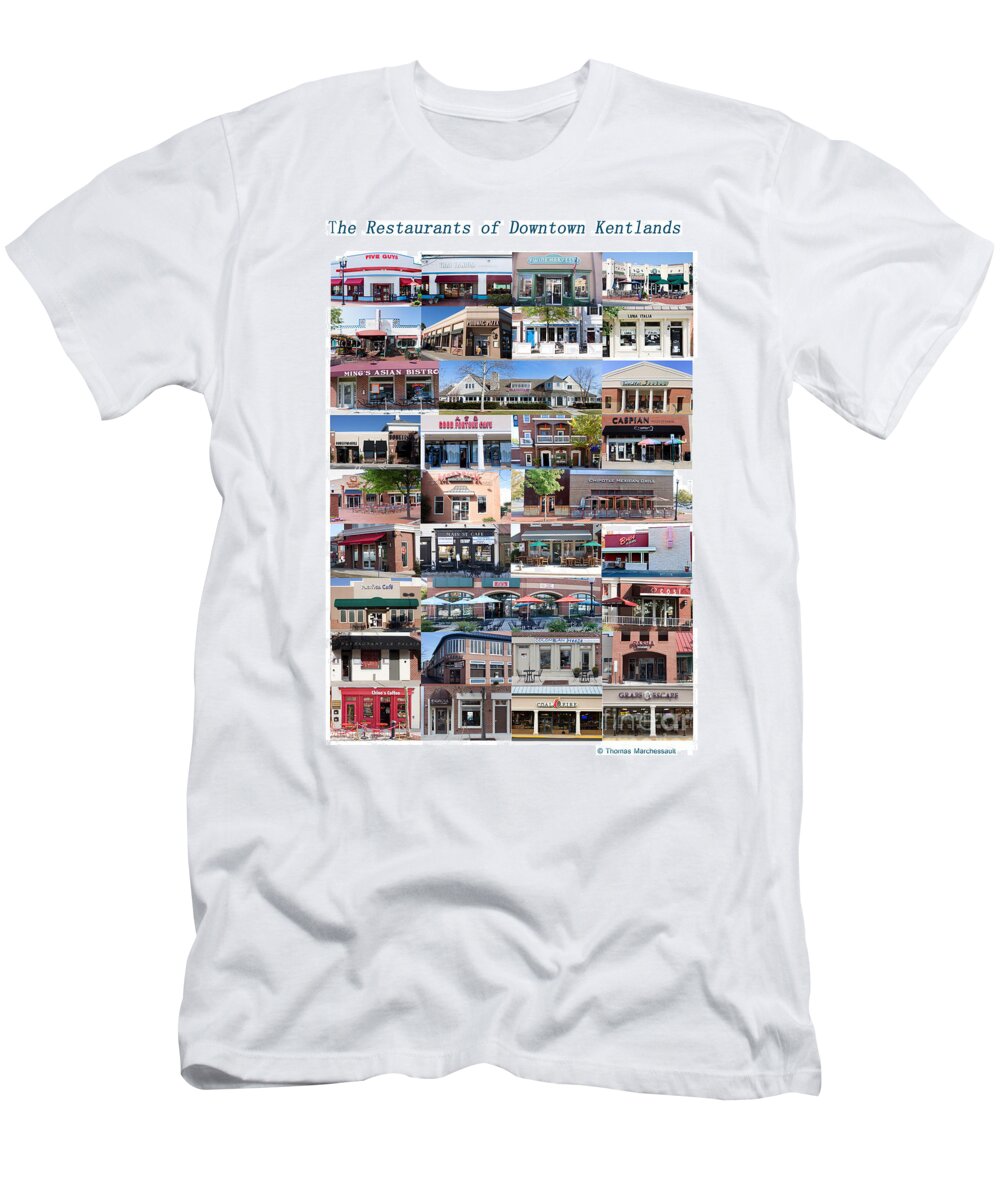 Restaurant T-Shirt featuring the photograph Kentlands Restaurants 2011 by Thomas Marchessault