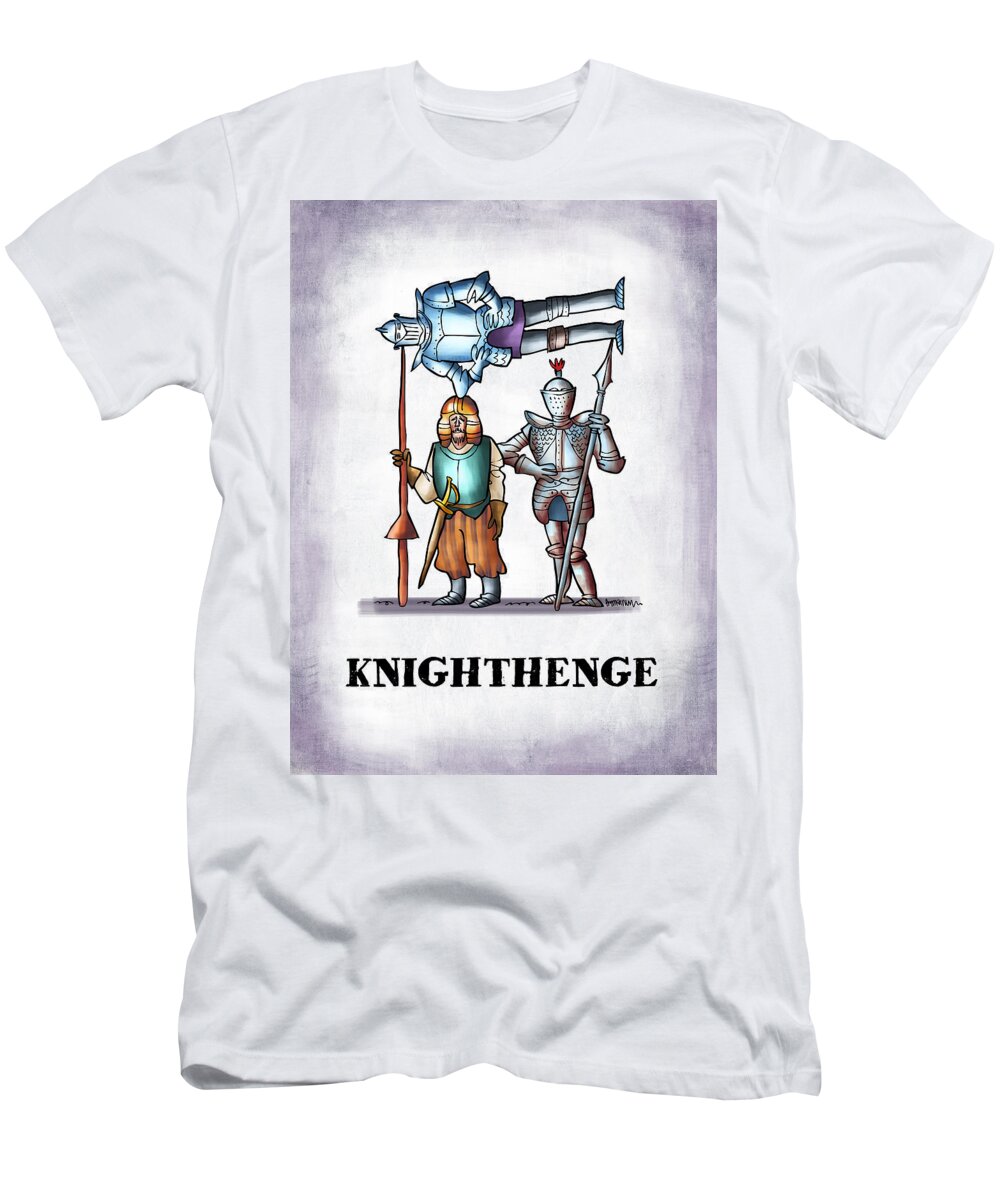 Stonehenge T-Shirt featuring the digital art Knighthenge by Mark Armstrong