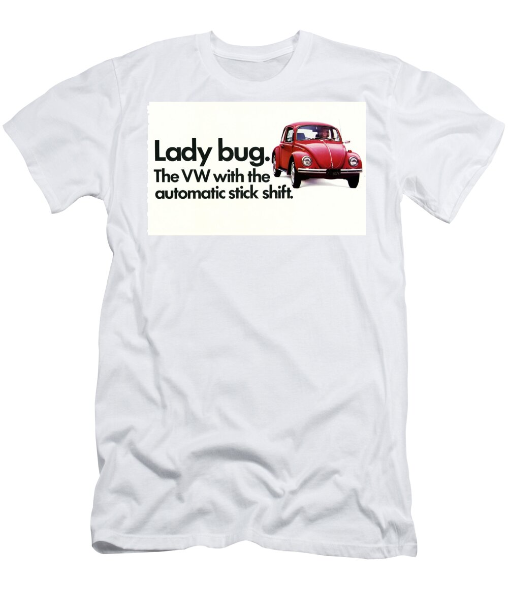 Lady Bug T-Shirt featuring the digital art Lady Bug by Georgia Clare