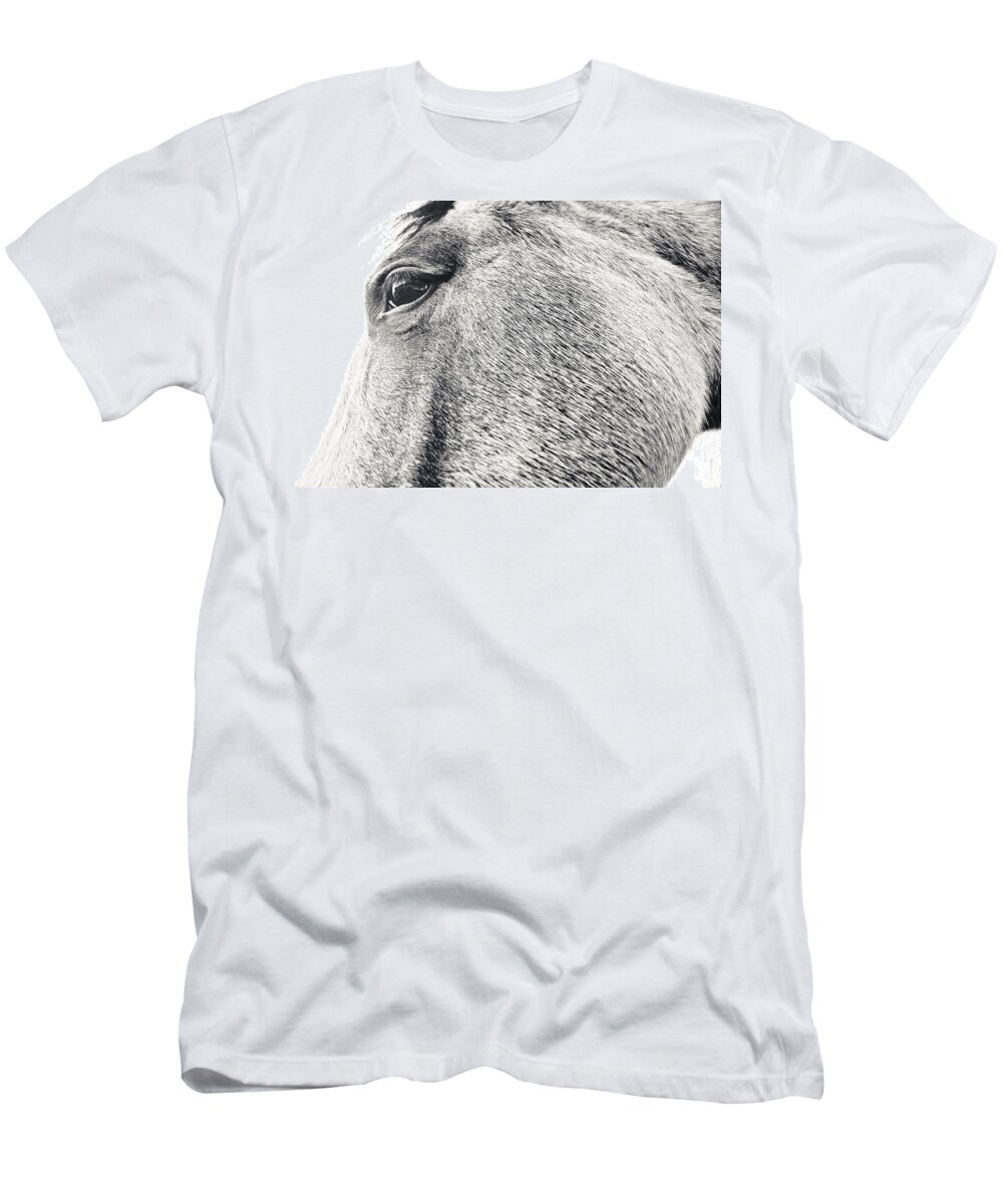 Eye T-Shirt featuring the photograph Larger than Life and Still Beautiful by Maggy Marsh