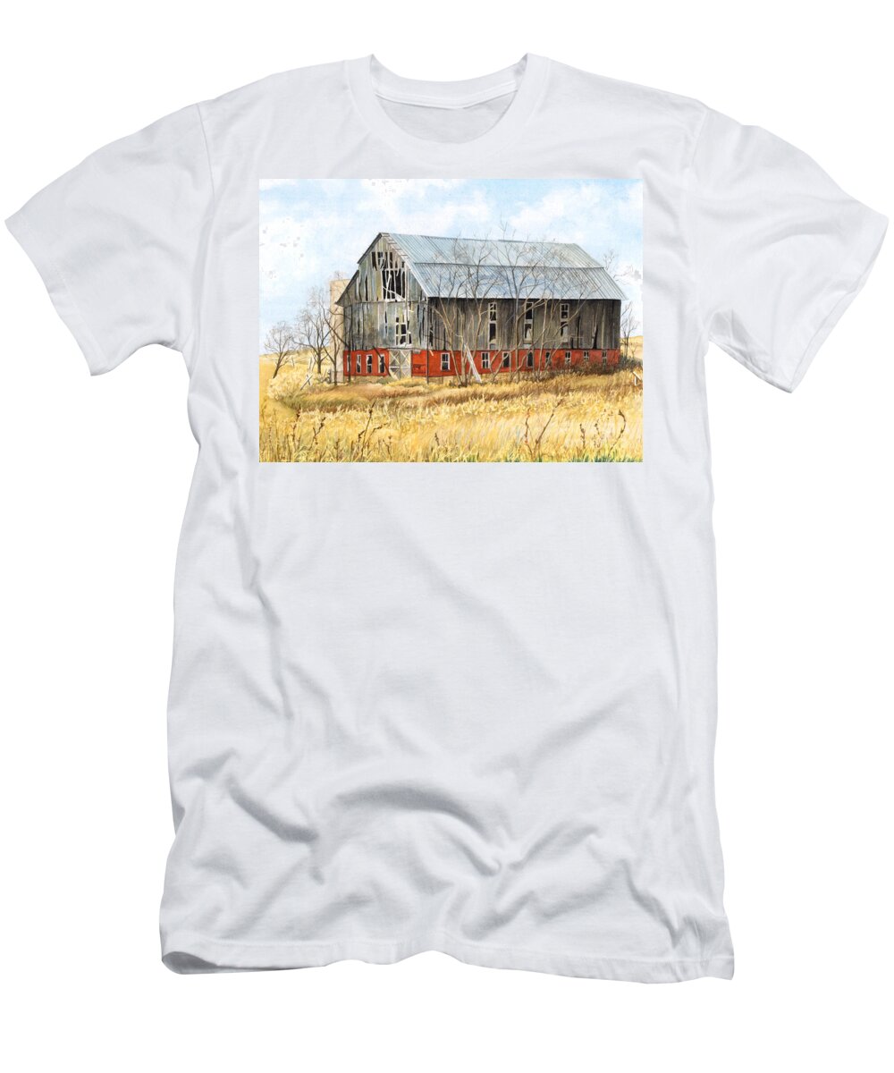 Water Color Paintings T-Shirt featuring the painting Left Behind by Barbara Jewell
