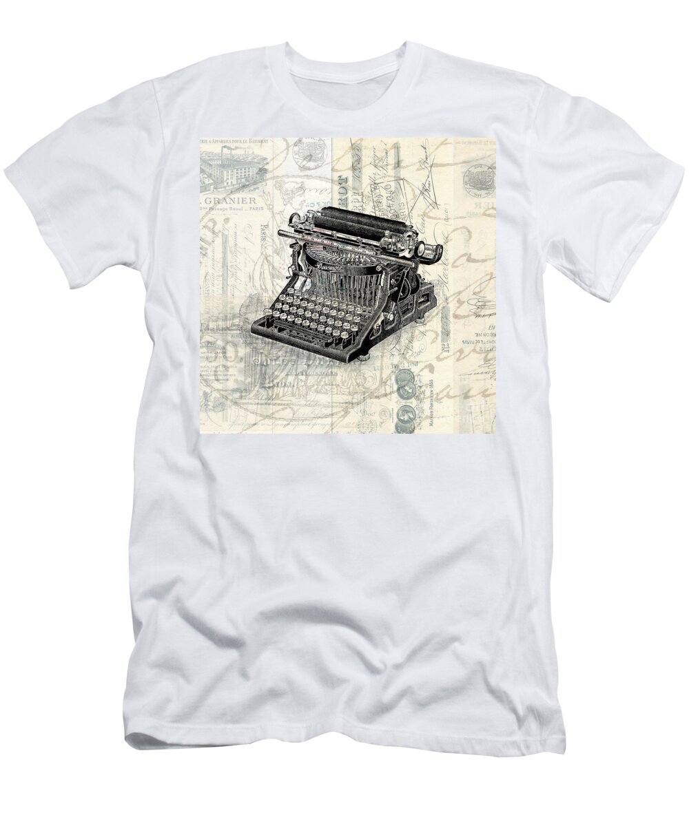 Paris T-Shirt featuring the photograph Letters from Paris by Edward Fielding