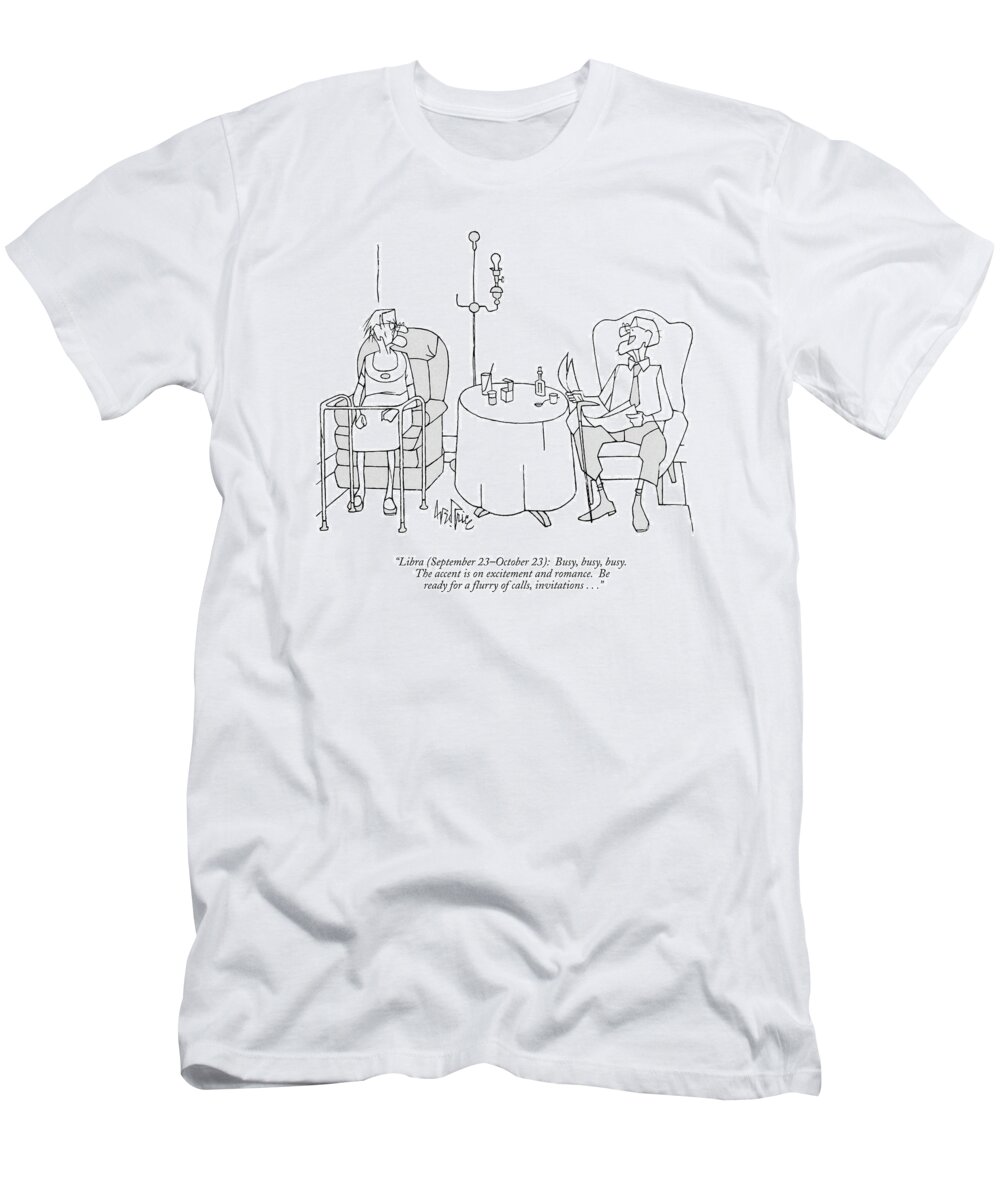 Pseudo T-Shirt featuring the drawing Libra by George Price
