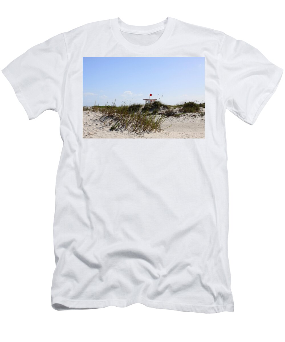 Beach T-Shirt featuring the photograph Lifeguard Station by Chris Thomas