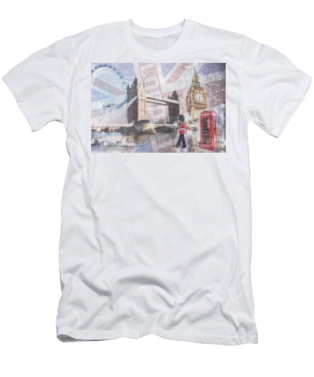 Great Britain T-Shirt featuring the photograph London blue by Hannes Cmarits