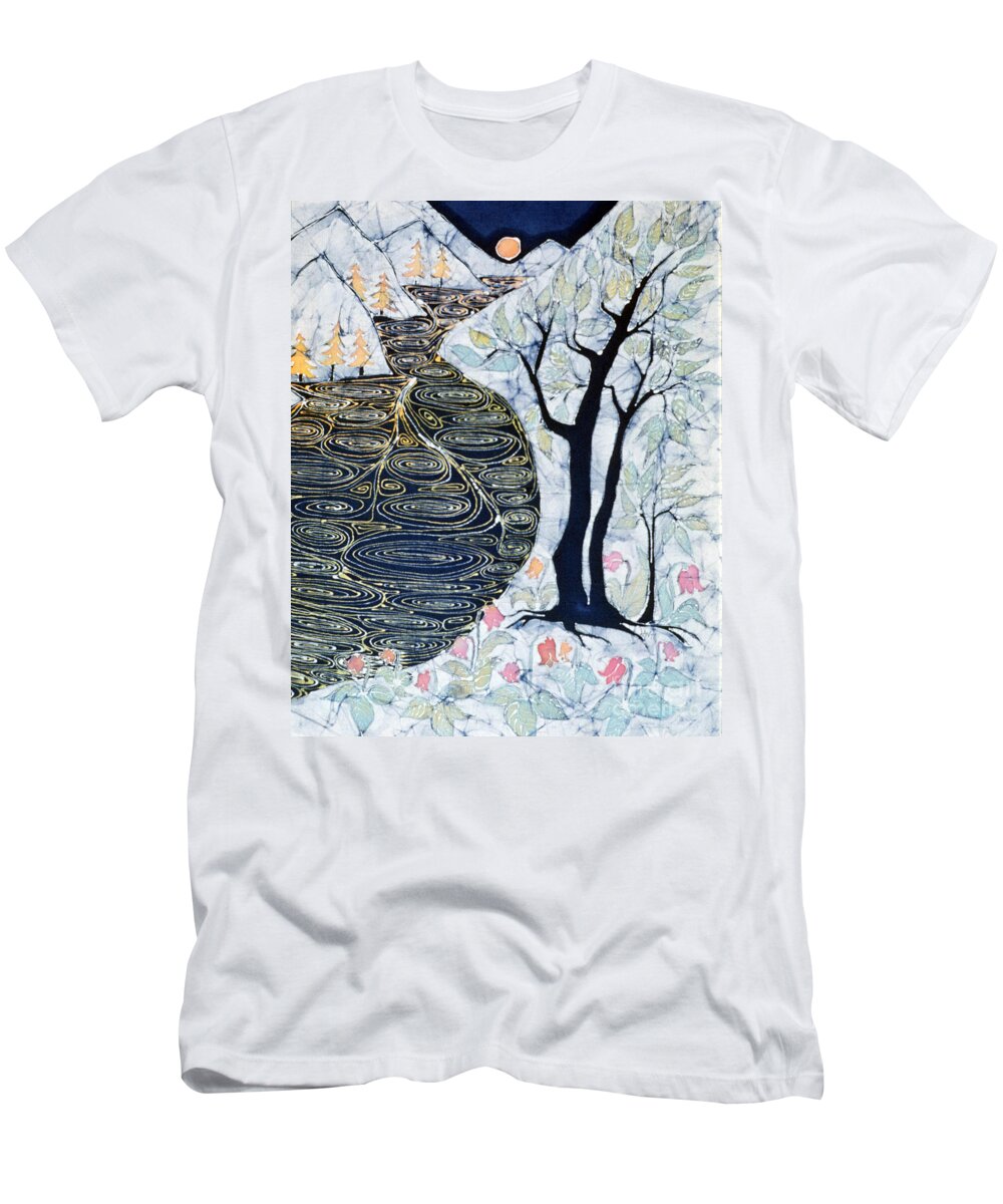 Lothlorien T-Shirt featuring the tapestry - textile Lothlorien by Carol Law Conklin