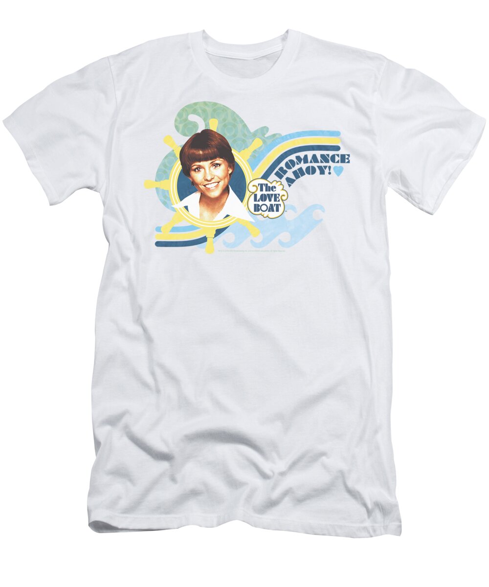 The Love Boat T-Shirt featuring the digital art Love Boat - Romance Ahoy by Brand A