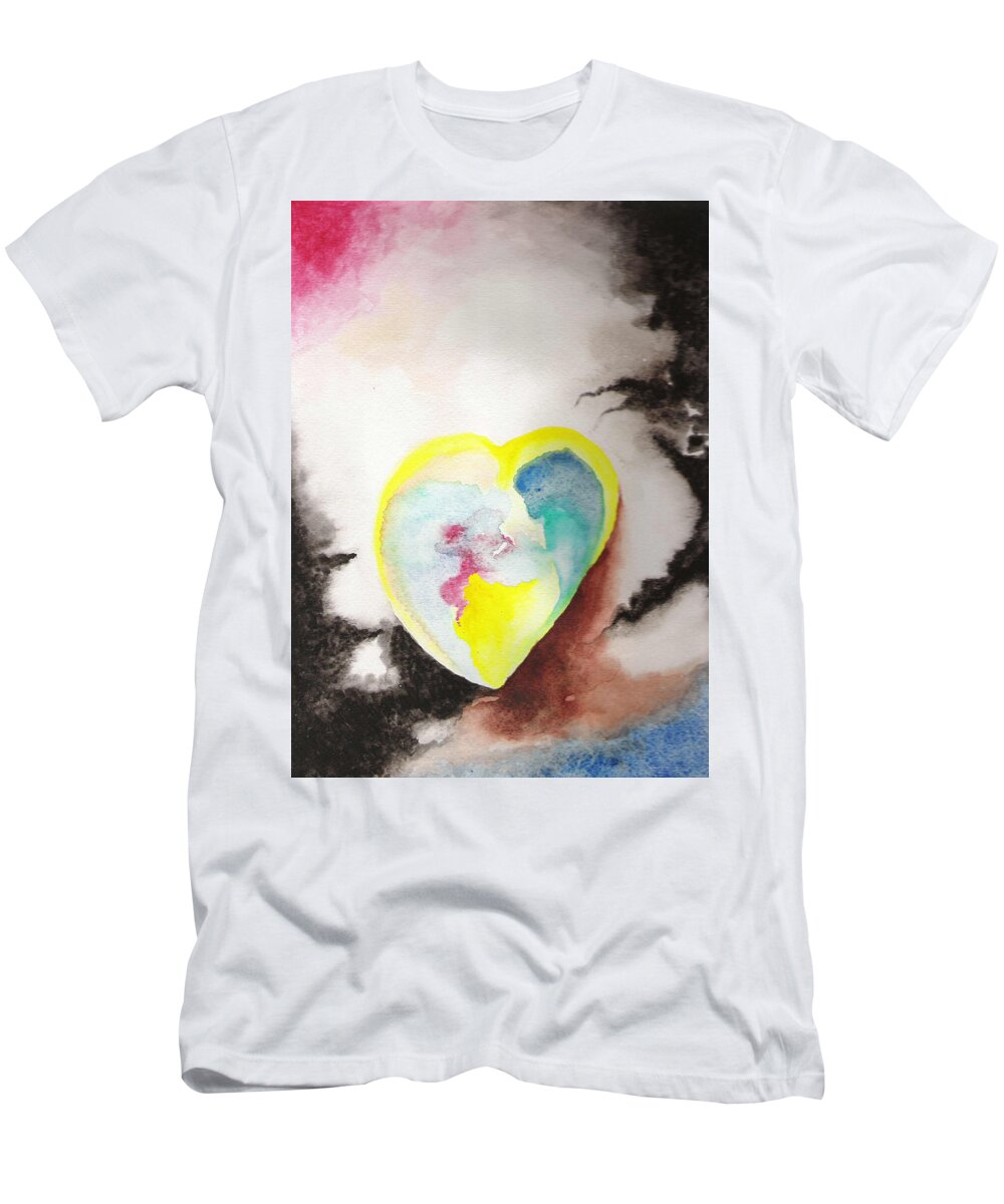 Love T-Shirt featuring the painting Love by Pamela Henry
