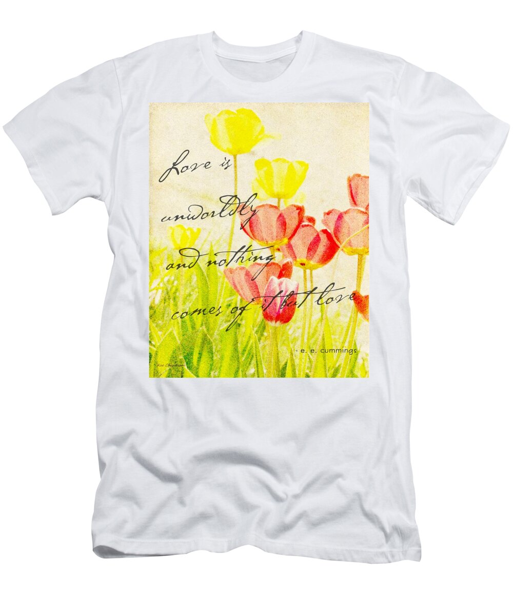 Love Words T-Shirt featuring the digital art Love Words by Kae Cheatham