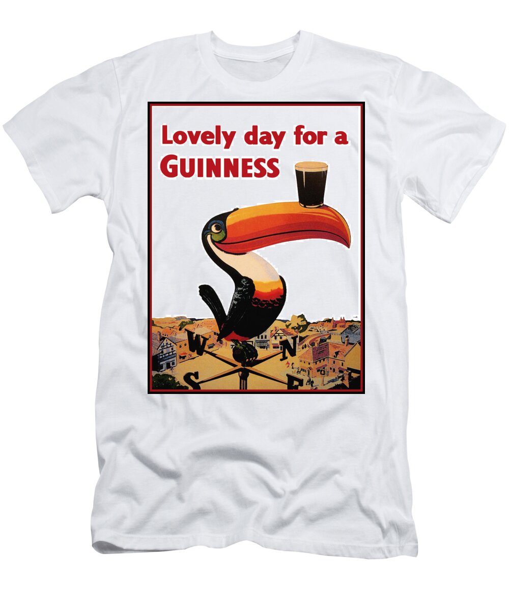 #faatoppicks T-Shirt featuring the digital art Lovely Day for a Guinness by Guinness