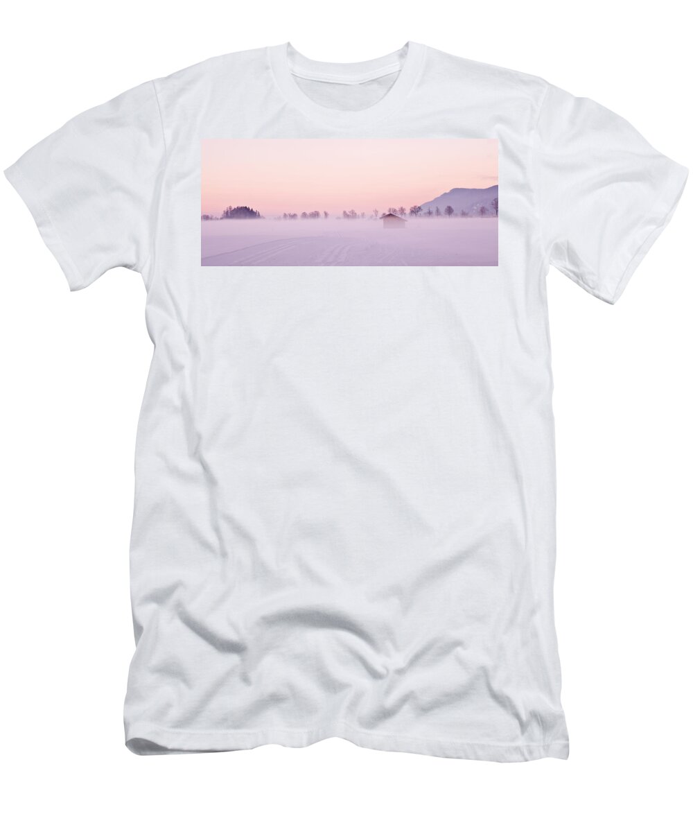 Landscape T-Shirt featuring the photograph Low fog by Jorge Maia