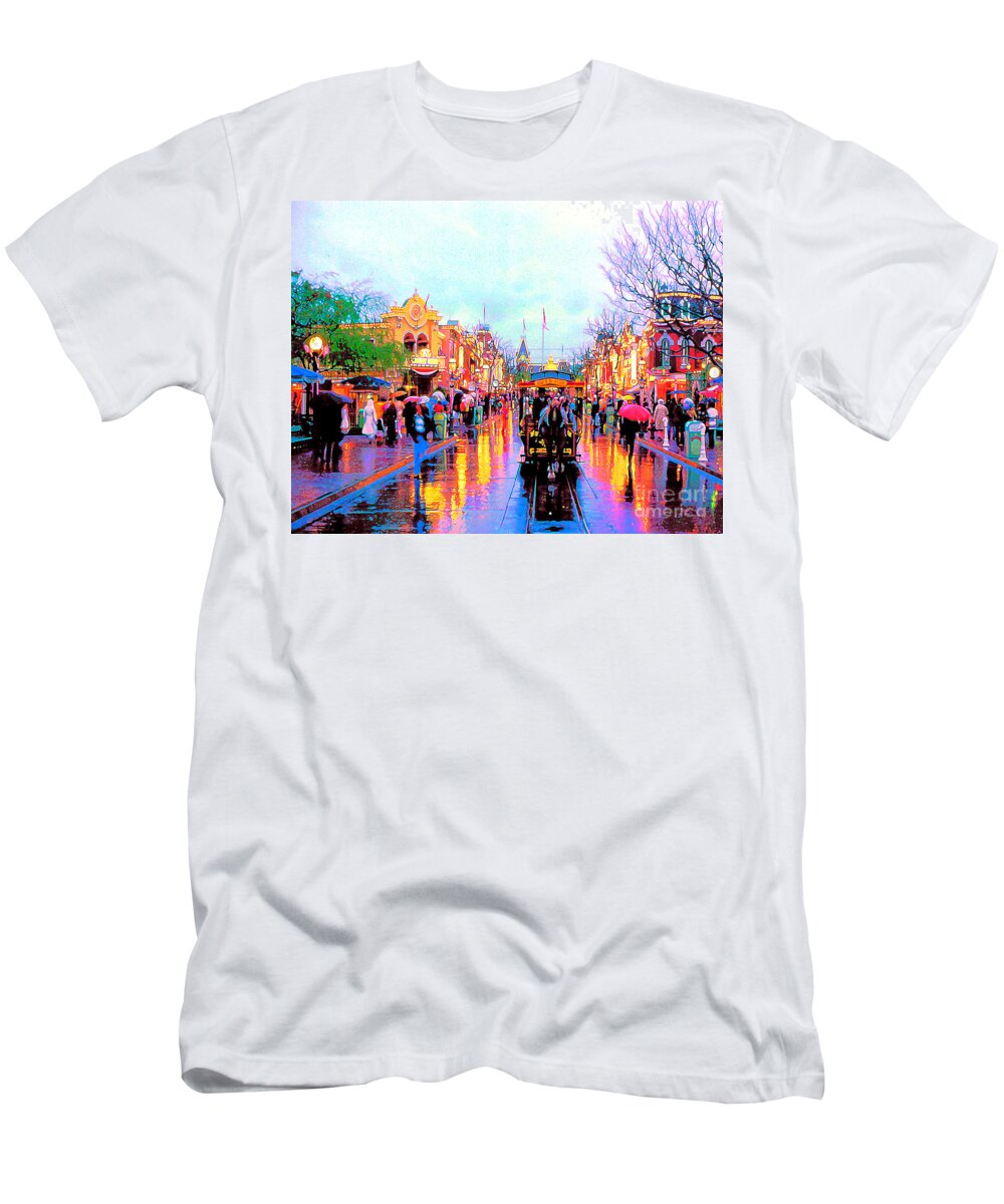 David Lawson Photography T-Shirt featuring the photograph Mainstreet Disneyland by David Lawson