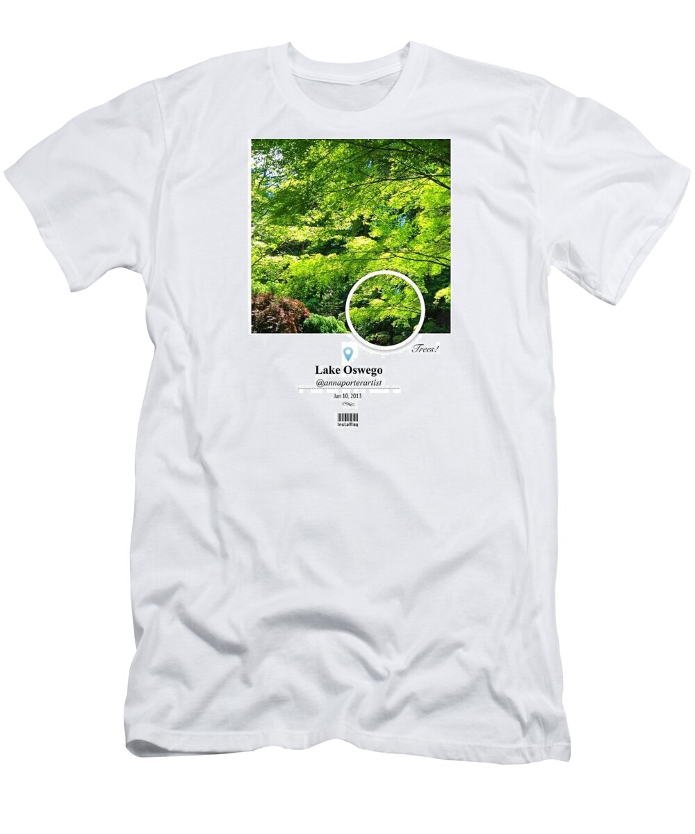 Gfd03_trees T-Shirt featuring the photograph Maple Tree, Spring Sunlight In My by Anna Porter