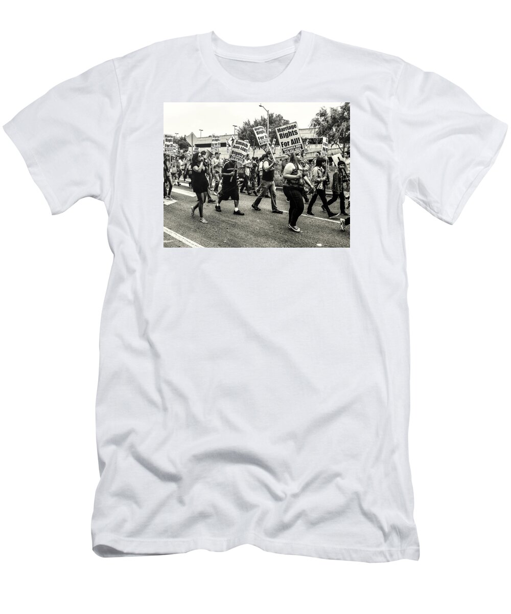 Rebecca Dru Photography T-Shirt featuring the photograph Marriage Rights for All by Rebecca Dru