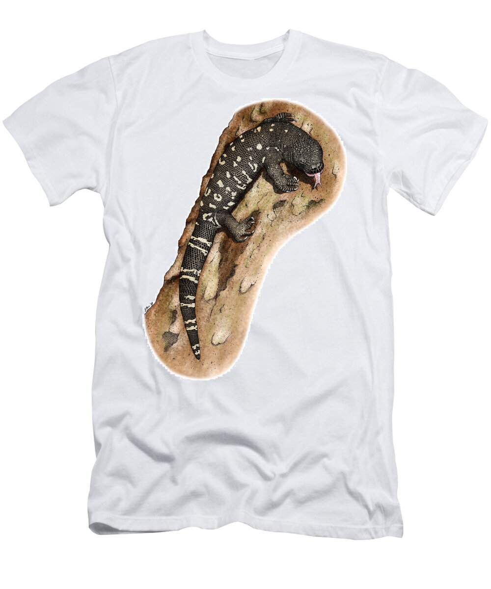 Art T-Shirt featuring the photograph Mexican Beaded Lizard by Roger Hall