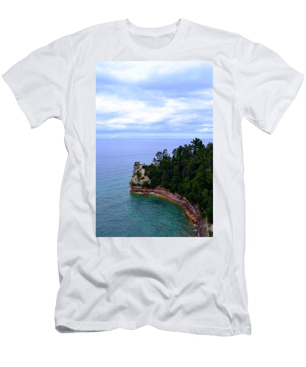 Lakes T-Shirt featuring the photograph Miner's Castle by Michelle Calkins
