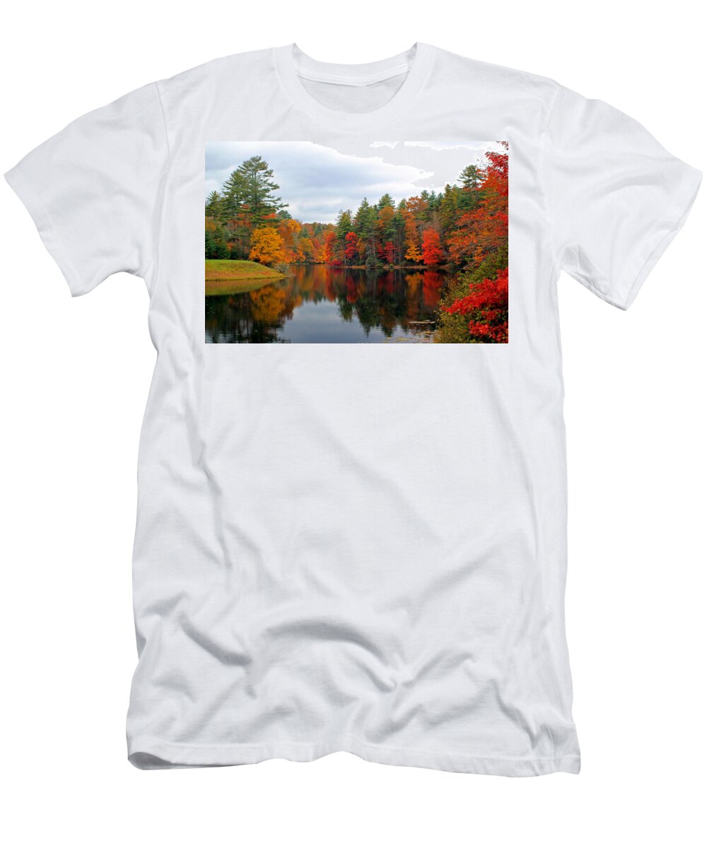 Water T-Shirt featuring the photograph Mirrored Lake by Jennifer Robin