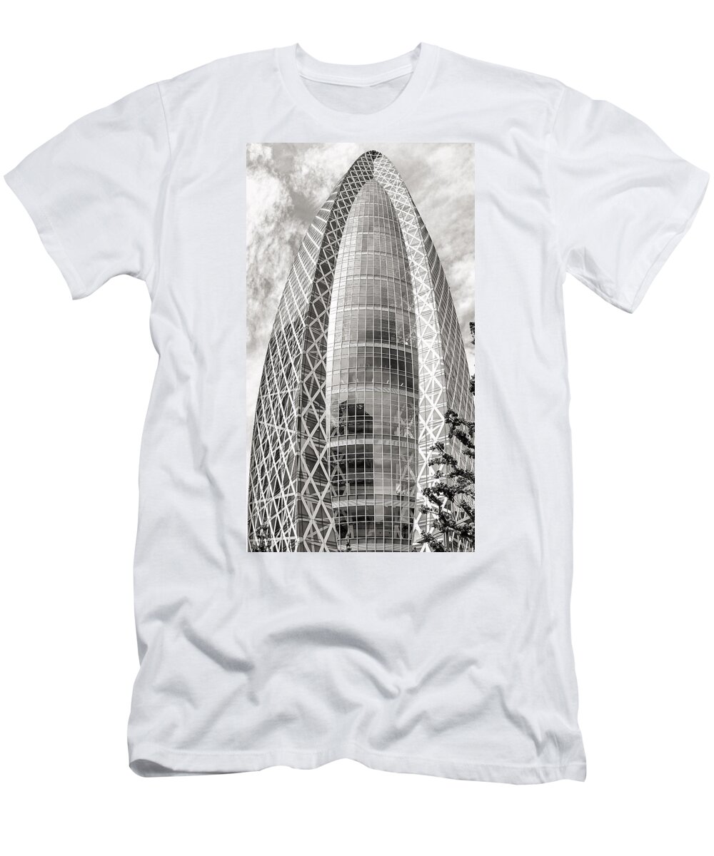 Architecture T-Shirt featuring the photograph Mode Gakuen Cocoon Tower by For Ninety One Days